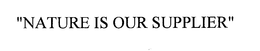 "NATURE IS OUR SUPPLIER" trademark
