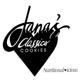 JANA'S CLASSICS COOKIES NUTRITIONALICIOUS trademark