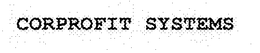 CORPROFIT SYSTEMS trademark