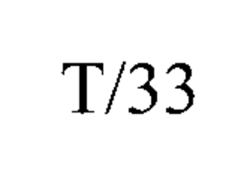 T/33 trademark