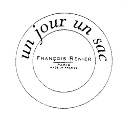 UN JOUR UN SAC FRANCOIS RENIER trademark