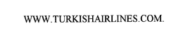WWW.TURKISHAIRLINES.COM. trademark