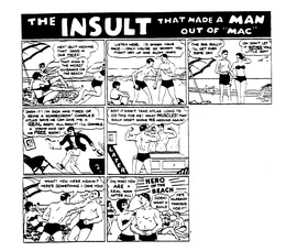 THE INSULT THAT MADE A MAN OUT OF "MAC" trademark
