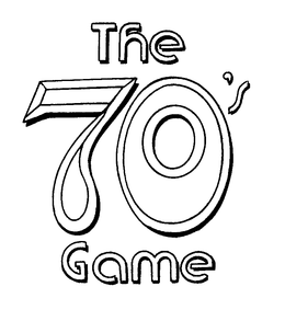 THE 70'S GAME trademark