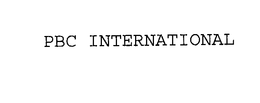 PBC INTERNATIONAL trademark