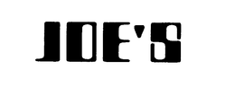 JOE'S trademark