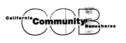CCB CALIFORNIA COMMUNITY BANCSHARES trademark