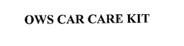 OWS CAR CARE KIT trademark
