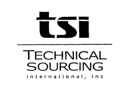 TSI TECHNICAL SOURCING INTERNATIONAL, INC trademark