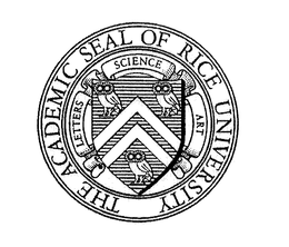 THE ACADEMIC SEAL OF RICE UNIVERSITY LETTERS SCIENCE ART trademark