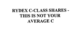 RYDEX C-CLASS SHARES - THIS IS NOT YOUR AVERAGE C trademark
