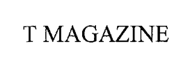 T MAGAZINE trademark