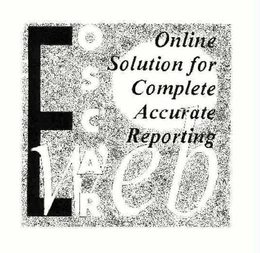 E OSCAR WEB ONLINE SOLUTION FOR COMPLETE ACCURATE REPORTING trademark