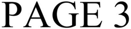 PAGE 3 trademark