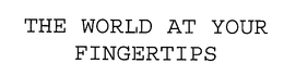 THE WORLD AT YOUR FINGERTIPS trademark