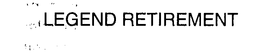 LEGEND RETIREMENT trademark