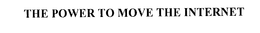 THE POWER TO MOVE THE INTERNET trademark