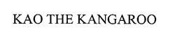 KAO THE KANGAROO trademark