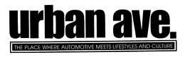 URBAN AVE. THE PLACE WHERE AUTOMOTIVE MEETS LIFESTYLES AND CULTURE trademark