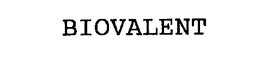 BIOVALENT trademark