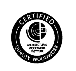 CERTIFIED QUALITY WOODWORK ARCHITECTURAL WOODWORK INSTITUTE trademark