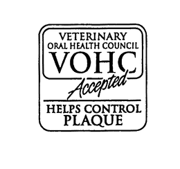 VETERINARY ORAL HEALTH COUNCIL VOHC ACCEPTED HELPS CONTROL PLAQUE trademark