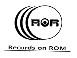 ROR RECORDS ON ROM trademark