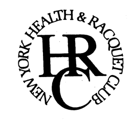 NEW YORK HEALTH & RACQUET CLUB HRC trademark