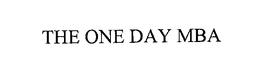 THE ONE DAY MBA trademark