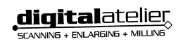 DIGITAL ATELIER SCANNING + ENLARGING +MILLING trademark