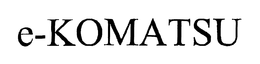 E-KOMATSU trademark