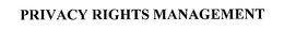PRIVACY RIGHTS MANAGEMENT trademark