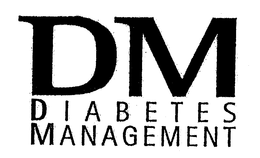 DM DIABETES MANAGEMENT trademark