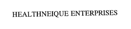 HEALTHNEIQUE ENTERPRISES trademark