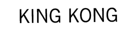 KING KONG trademark