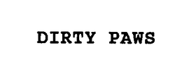 DIRTY PAWS trademark