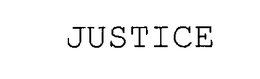 JUSTICE trademark