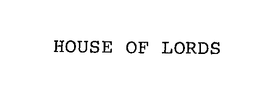 HOUSE OF LORDS trademark