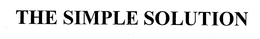 THE SIMPLE SOLUTION trademark