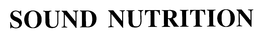 SOUND NUTRITION trademark