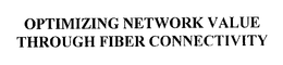 OPTIMIZING NETWORK VALUE THROUGH FIBER CONNECTIVITY trademark