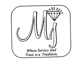MJ WHERE SERVICE AND TRUST IS A TRADITION trademark