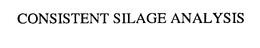 CONSISTENT SILAGE ANALYSIS trademark