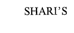 SHARI'S trademark
