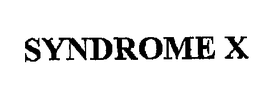 SYNDROME X trademark