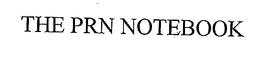 THE PRN NOTEBOOK trademark