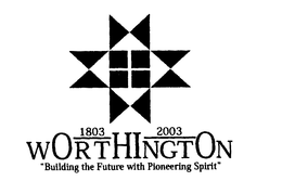 1803 2003 WORTHINGTON "BUILDING THE FUTURE WITH PIONEERING SPIRIT" trademark