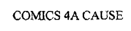 COMICS 4A CAUSE trademark