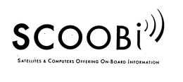 SCOOBI SATELLITES & COMPUTERS OFFERING ON-BOARD INFORMATION trademark
