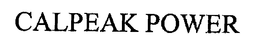 CALPEAK POWER trademark